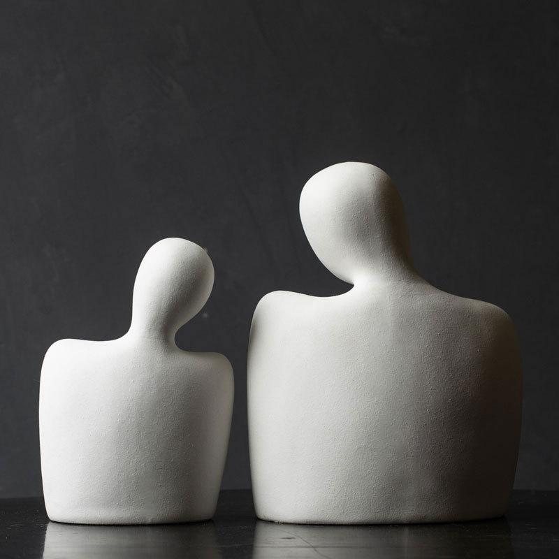 Ceramic Couple Figurines For Life Symbolizing Eternal Love