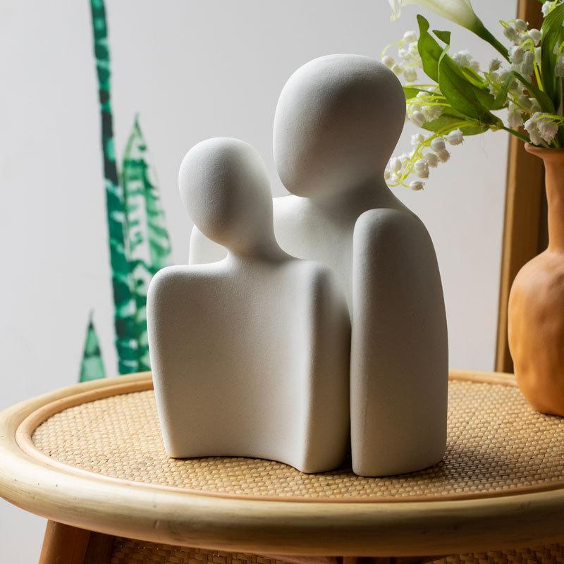 Ceramic Couple Figurines For Life Symbolizing Eternal Love