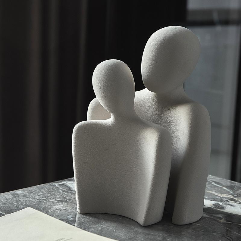 Ceramic Couple Figurines For Life Symbolizing Eternal Love