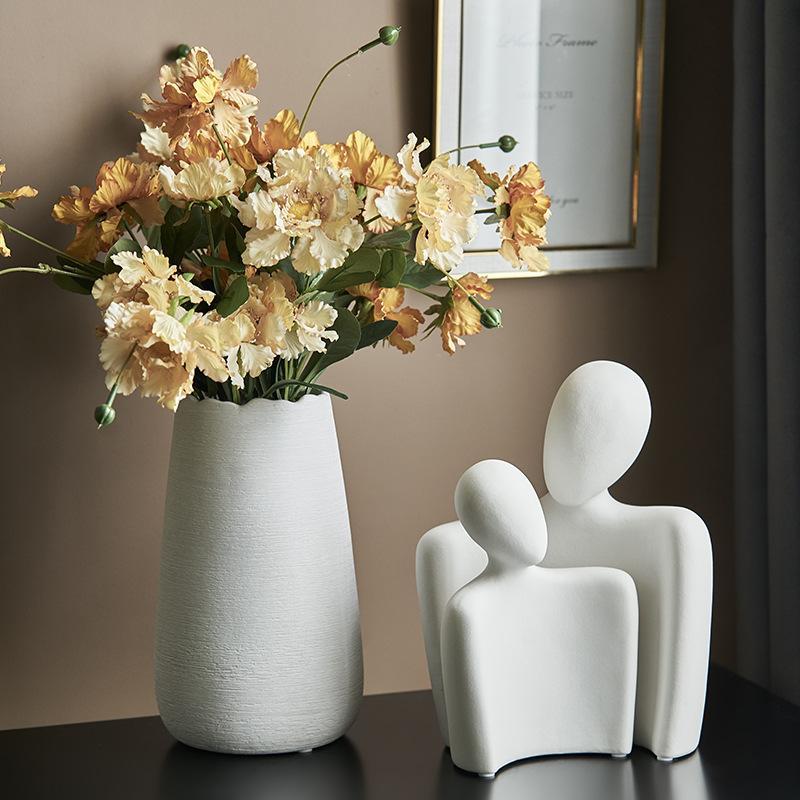Ceramic Couple Figurines For Life Symbolizing Eternal Love