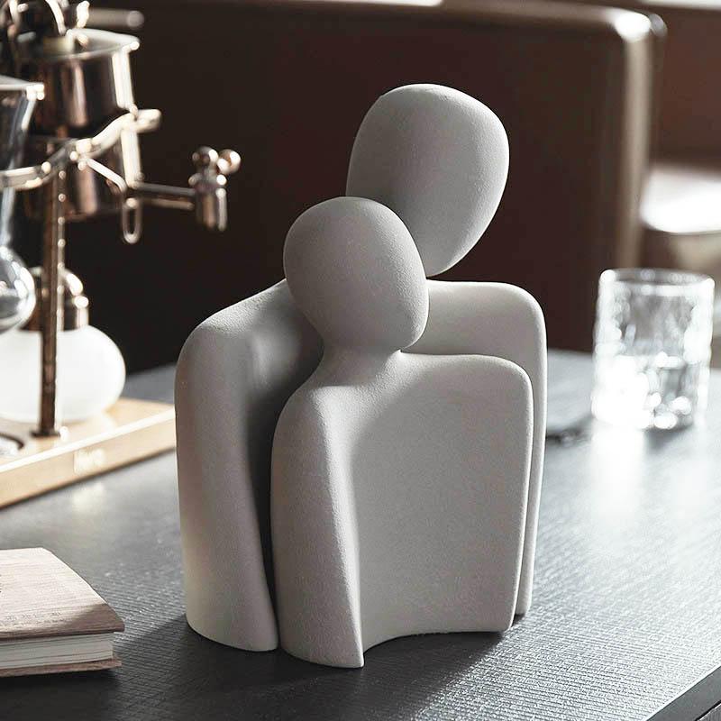 Ceramic Couple Figurines For Life Symbolizing Eternal Love