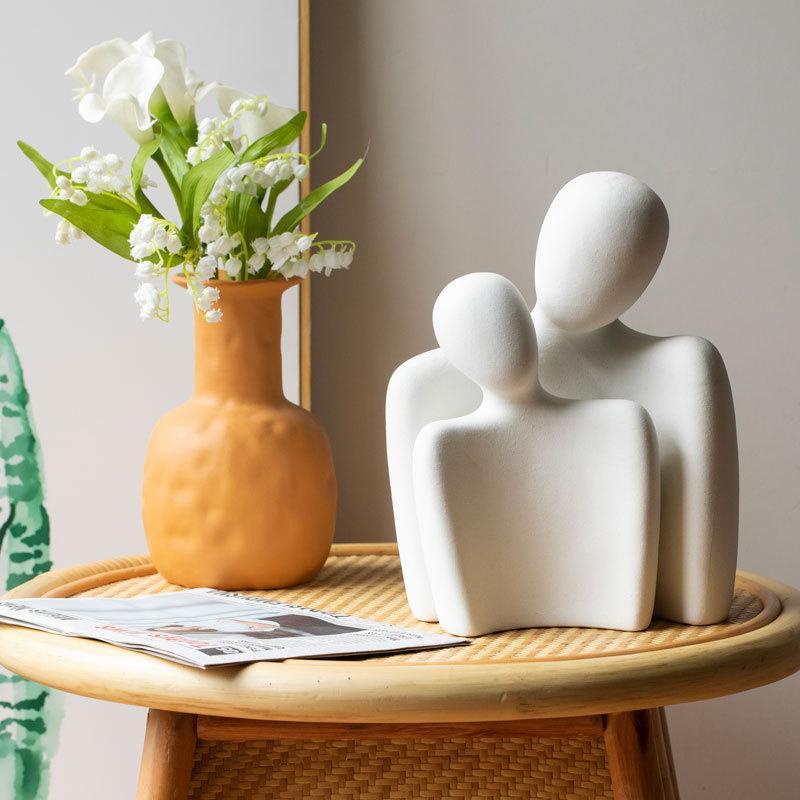 Ceramic Couple Figurines For Life Symbolizing Eternal Love