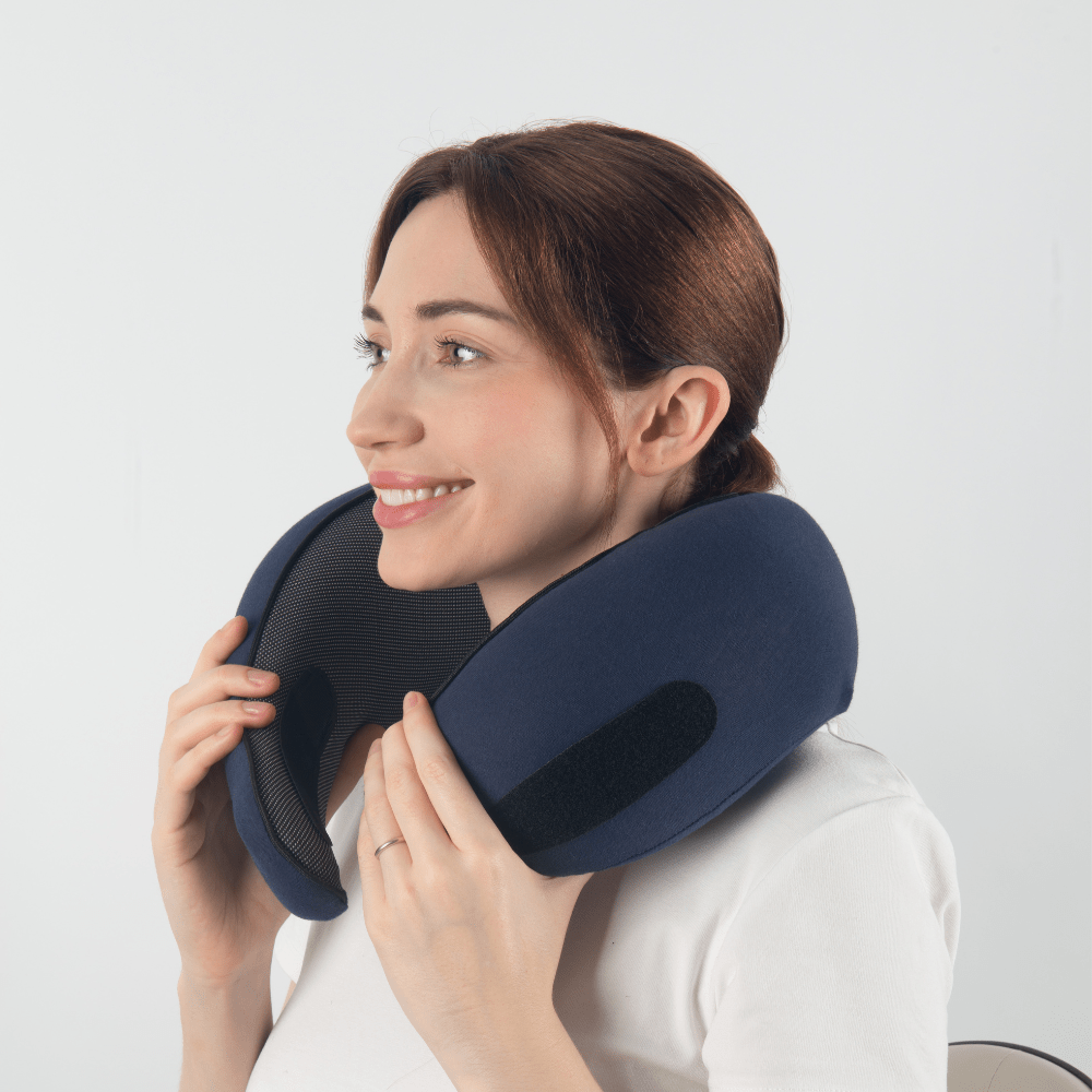 TravelNest Neck Pillow For Comfortable Ergonomic Travel Support