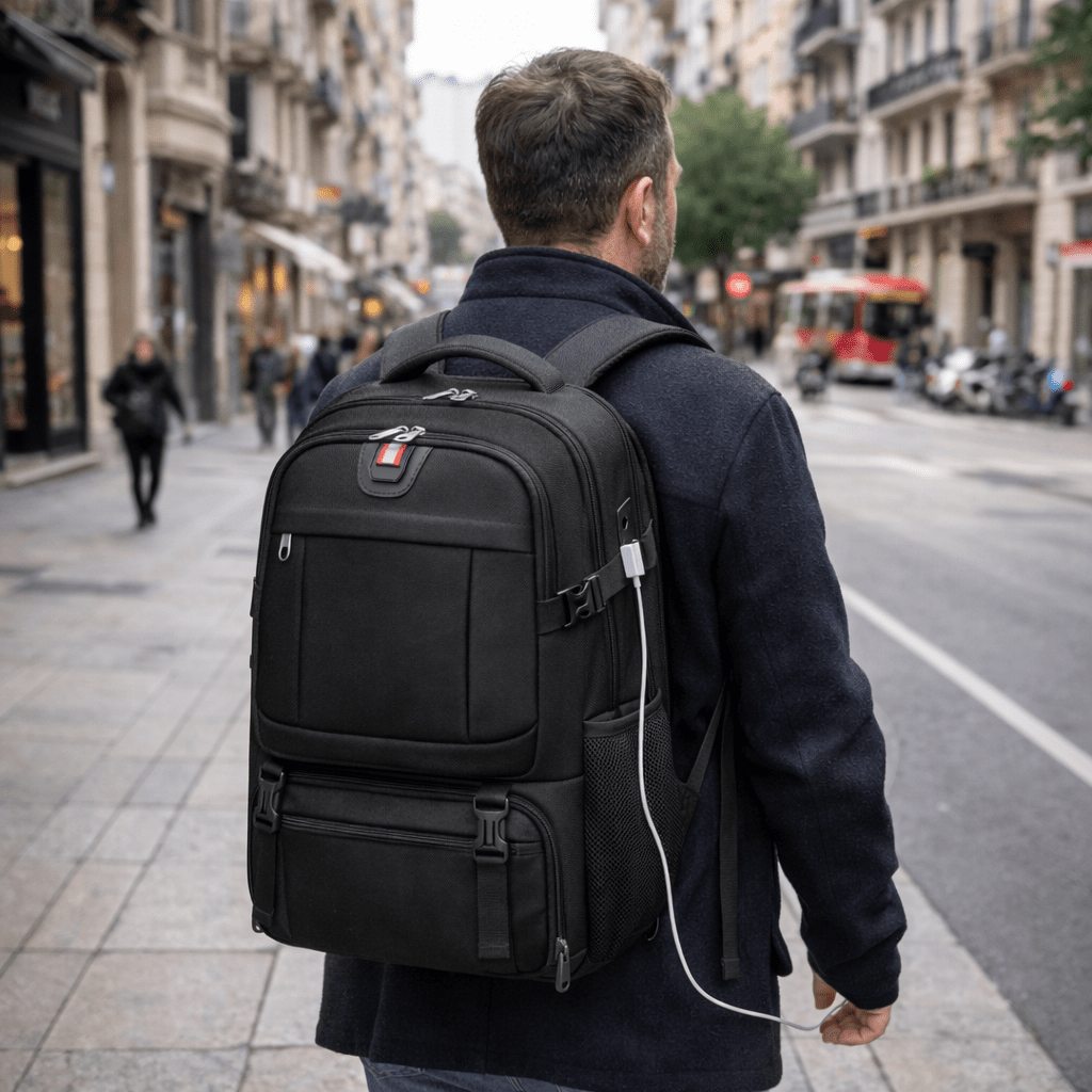 TRAVELNEST Laptop Pack With Insulated Food Compartment And USB Port