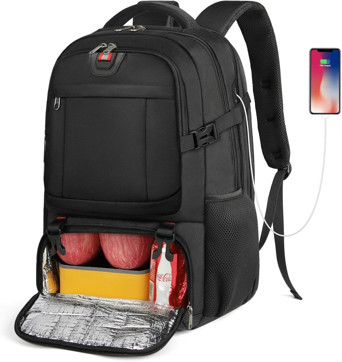 TRAVELNEST Laptop Pack With Insulated Food Compartment And USB Port