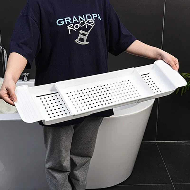 TrayNex Bath Caddy With Adjustable Width For Daily Use
