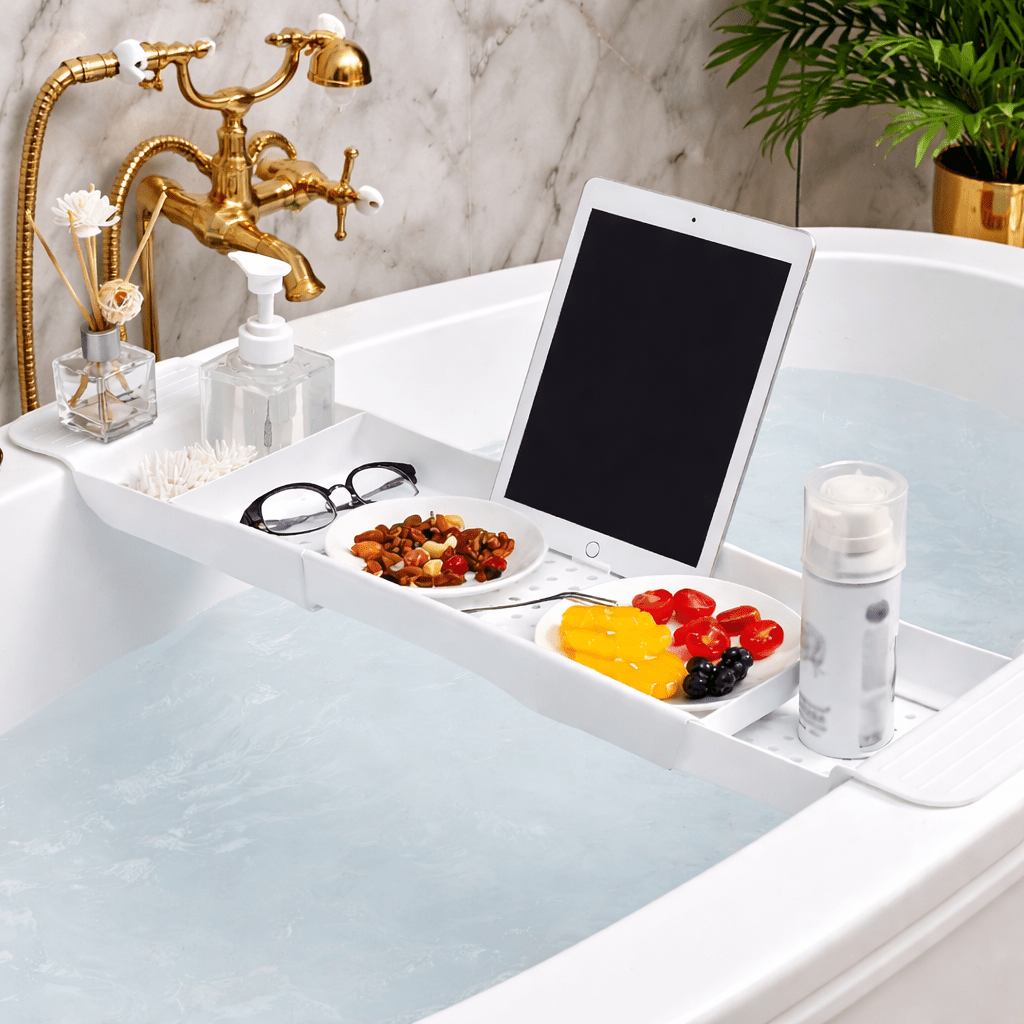 TrayNex Bath Caddy With Adjustable Width For Daily Use