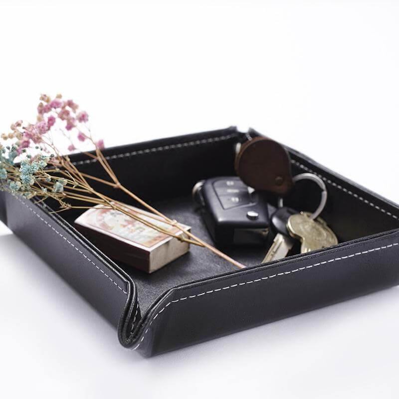 TRAYNOBLE Leather Daily Essentials Organizer Tray For Daily Use