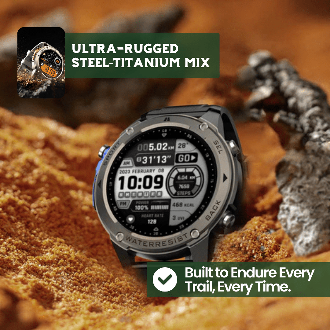TrekSight X Tough GPS Smartwatch With Fitness Tracking