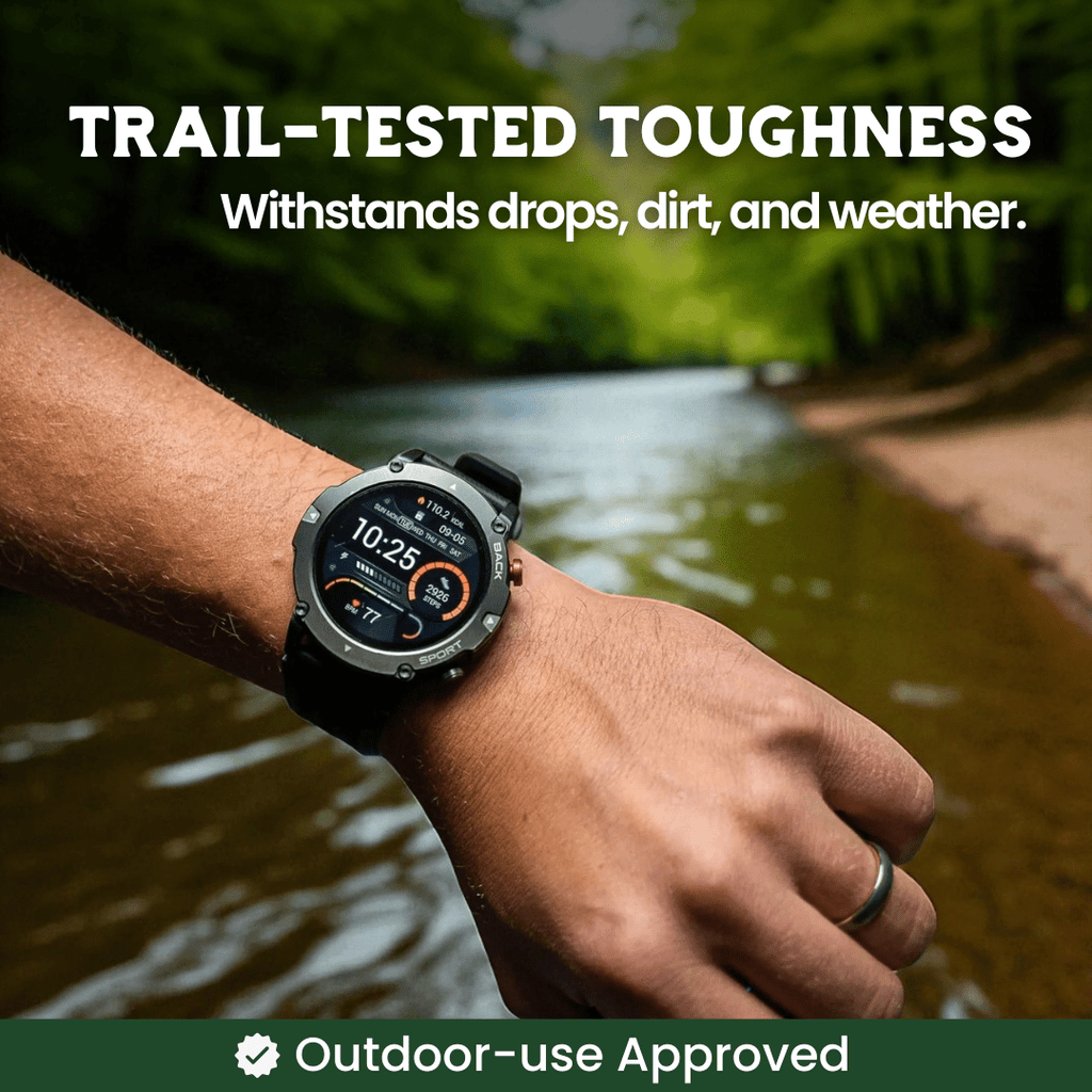 TrekSight X Tough GPS Smartwatch With Fitness Tracking