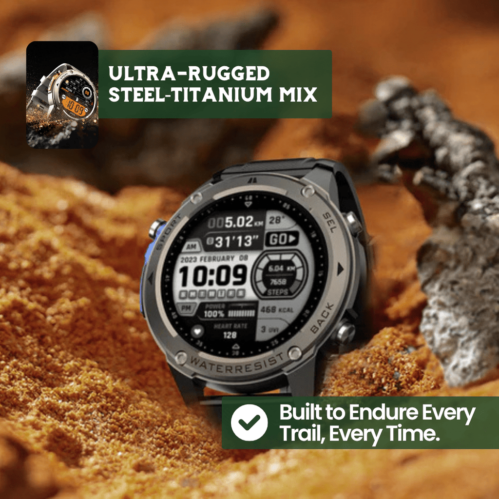 TrekSight X Tough GPS Watch With Health Monitoring