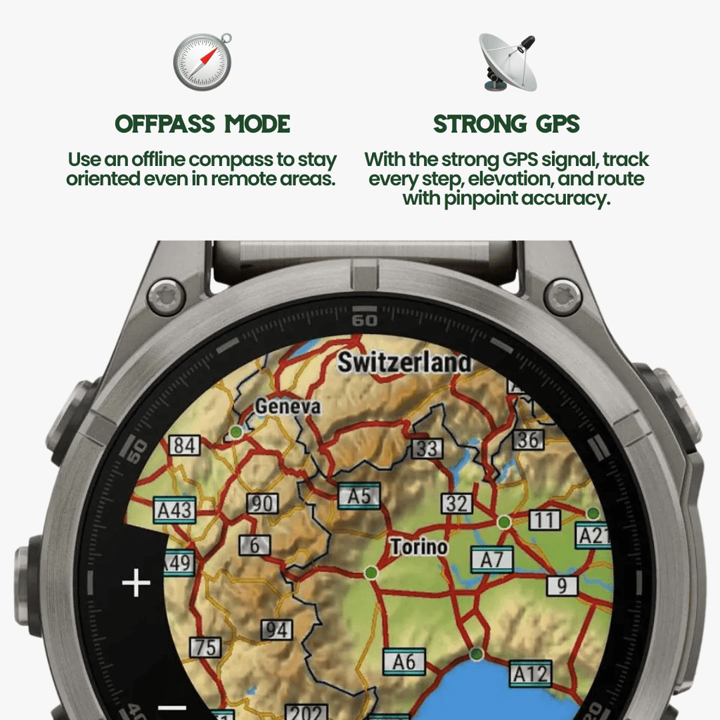 TrekSight X Tough GPS Watch With Health Monitoring