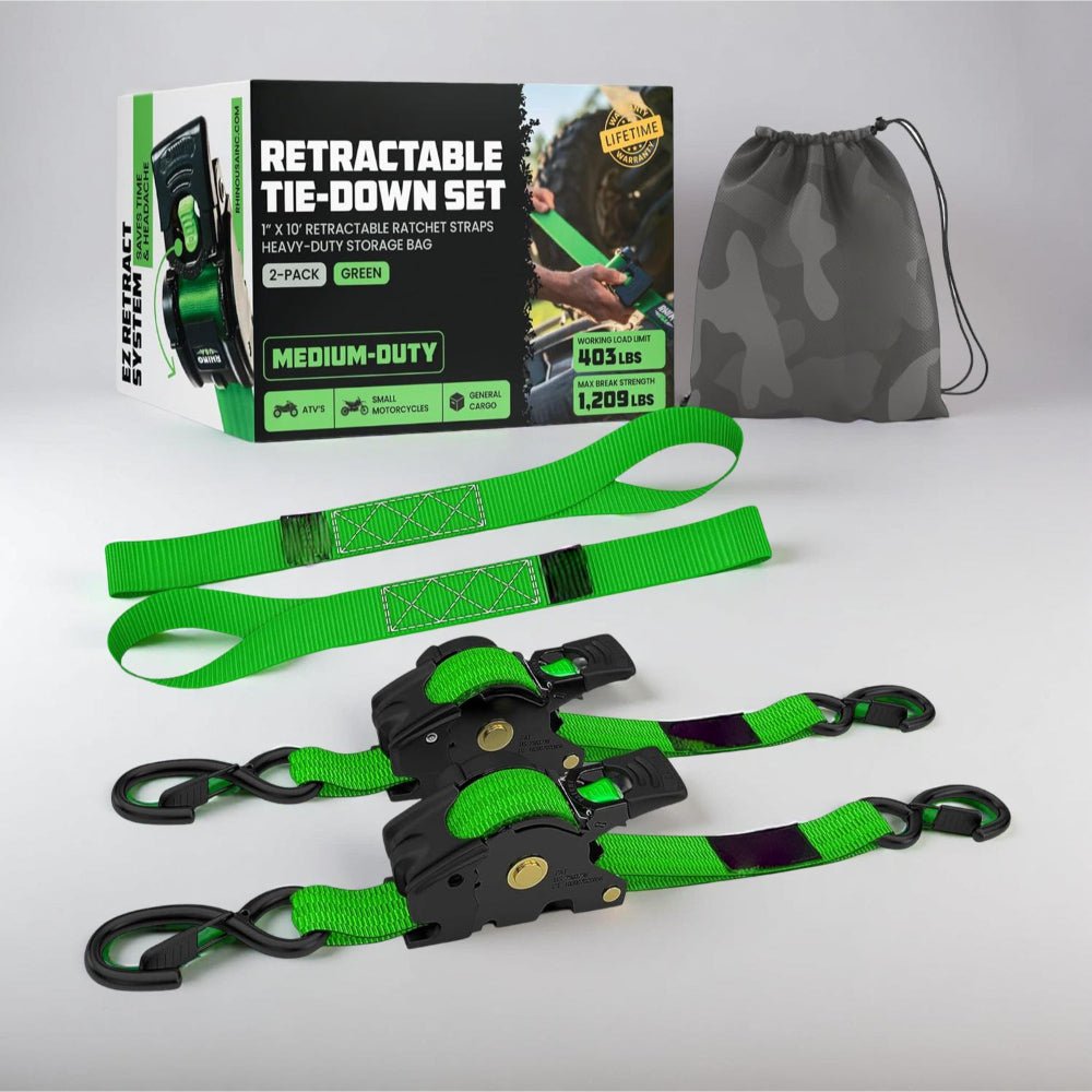TRUCKBIND Retractable Ratchet Straps For Secure Cargo Transport