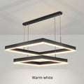 Nova Square LED Chandelier for Modern Living Room Lighting