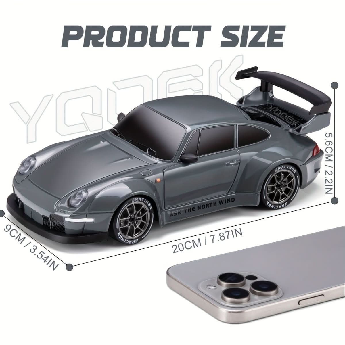RACEREDGE 1:24 RC Drift Car 4WD Edycja z kołami LED