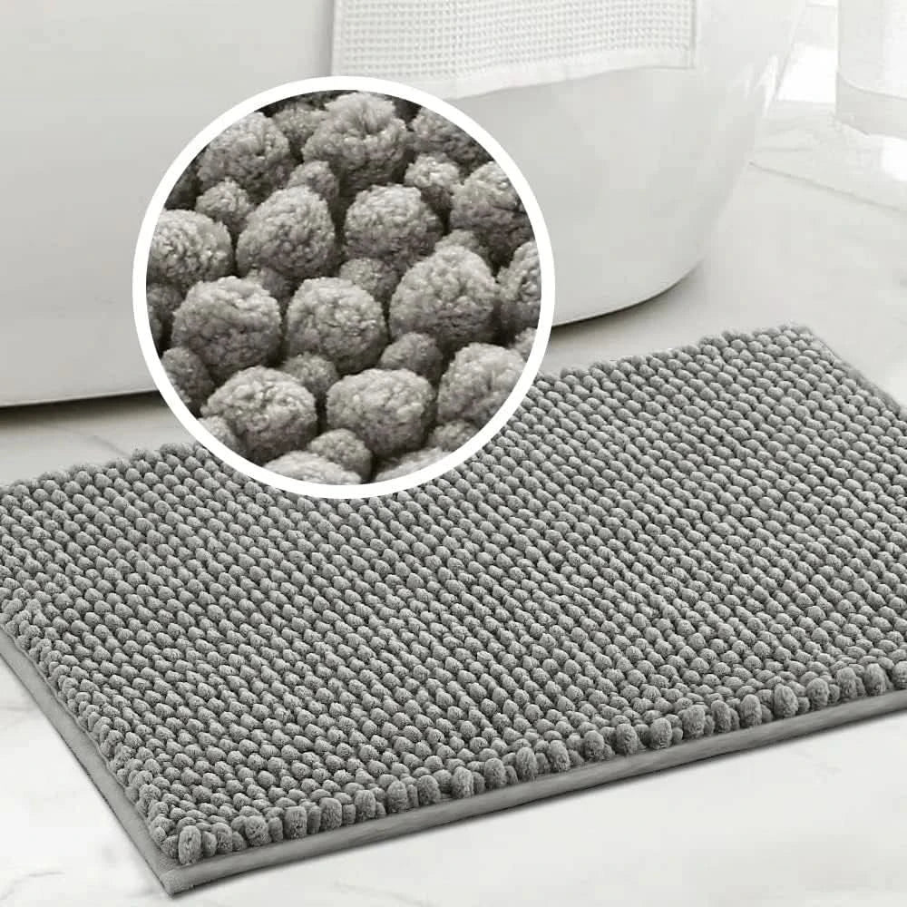 Ultrasoft Microfiber Bath Rug With Non-Slip Backing