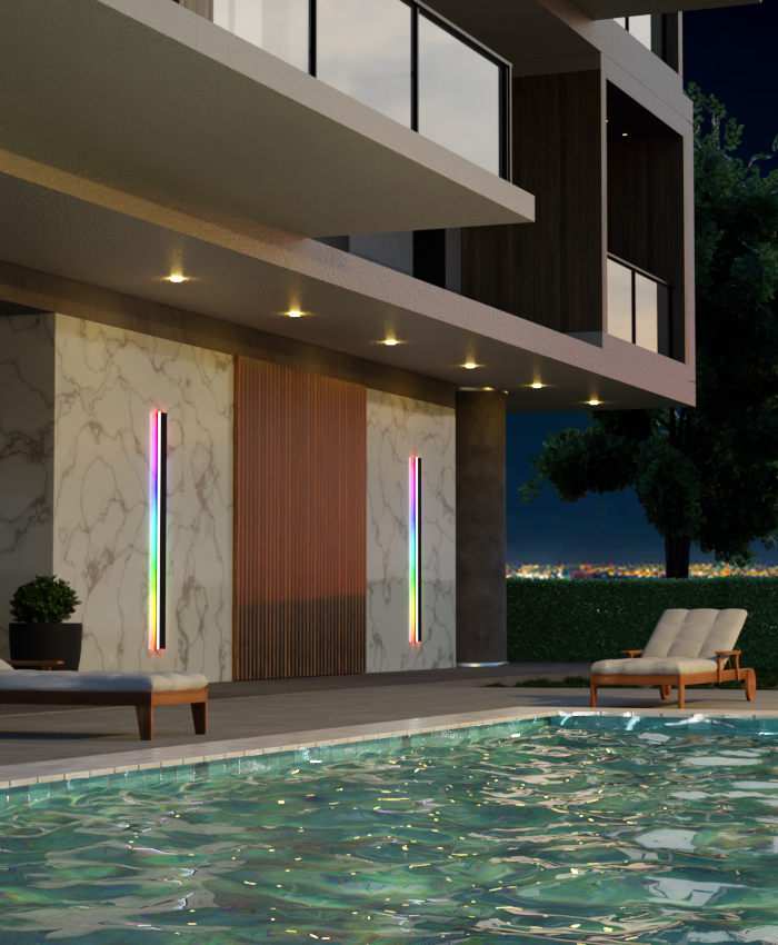 RGB Waterproof Wall Light For Indoor And Outdoor Spaces