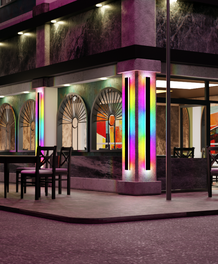 RGB Waterproof Wall Light For Indoor And Outdoor Spaces