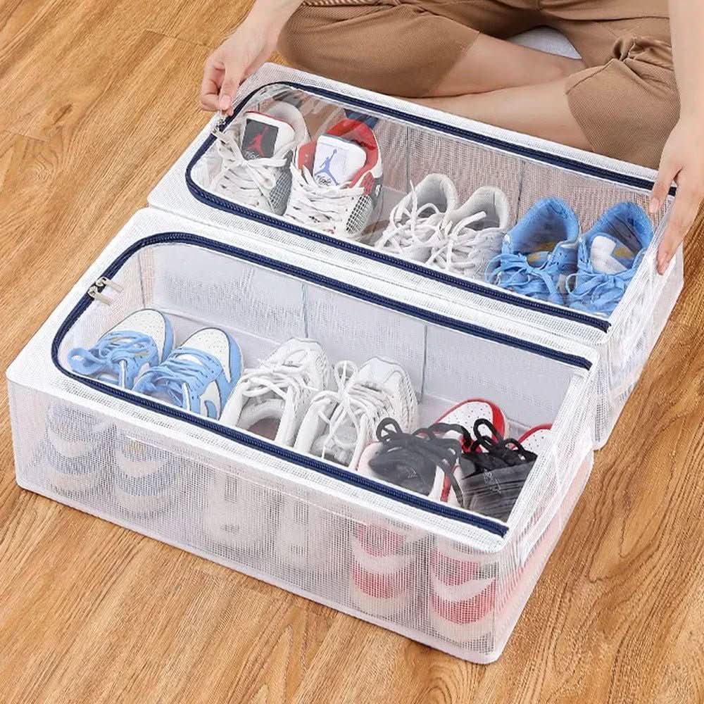 Untox ClearBox: Stackable Shoes Storage With Ventilation And Waterproof Protection