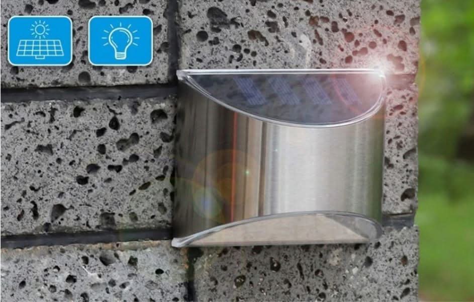 VANA Solar Powered Wireless LED Wall Lights For Outdoor Ambience