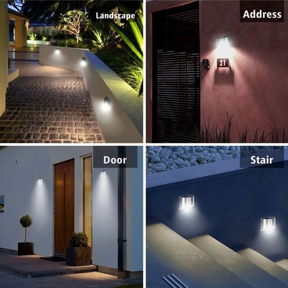 VANA Solar Powered Wireless LED Wall Lights For Outdoor Ambience