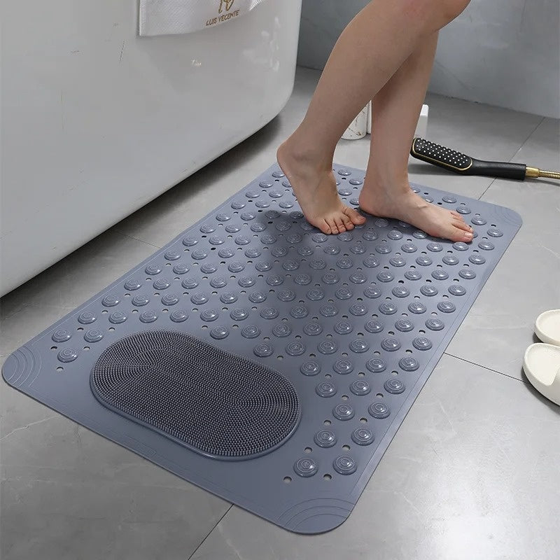 AquaCalm Elite Foot Scrubber Shower Mat With Secure Grip