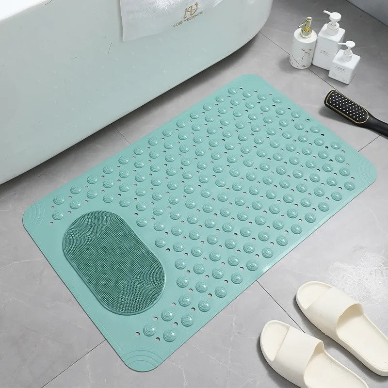 AquaCalm Elite Foot Scrubber Shower Mat With Secure Grip