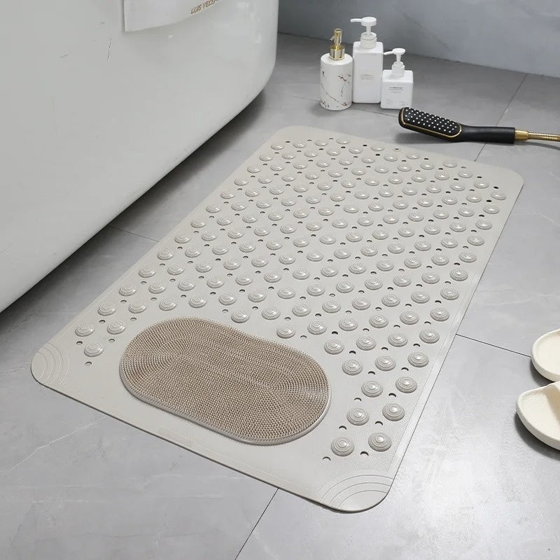 AquaCalm Elite Foot Scrubber Shower Mat With Secure Grip