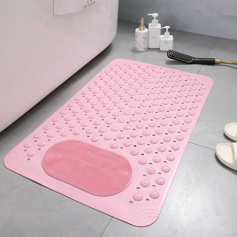 AquaCalm Elite Foot Scrubber Shower Mat With Secure Grip