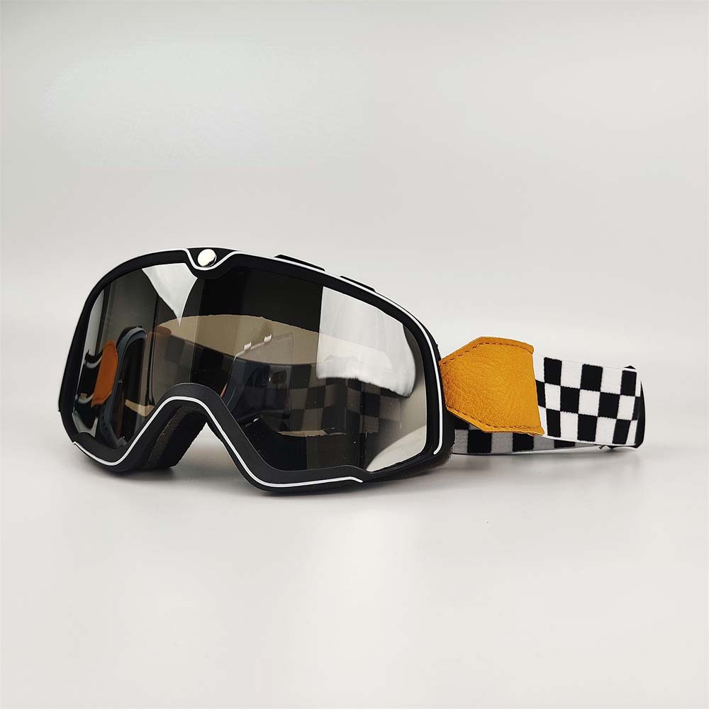Vintage Motorcycle Goggles For Glasses Wearers, Wind And Dust Resistant