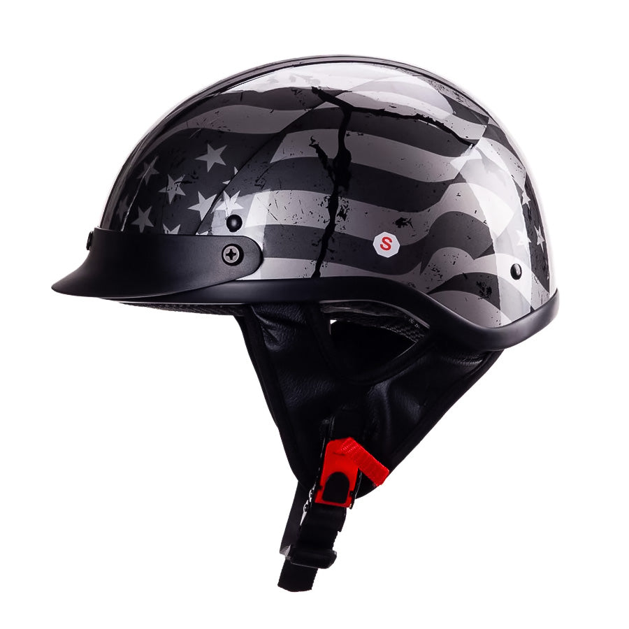 DOT Approved Chopper Sunglass Helmet With UV Visor And Lightweight Comfort