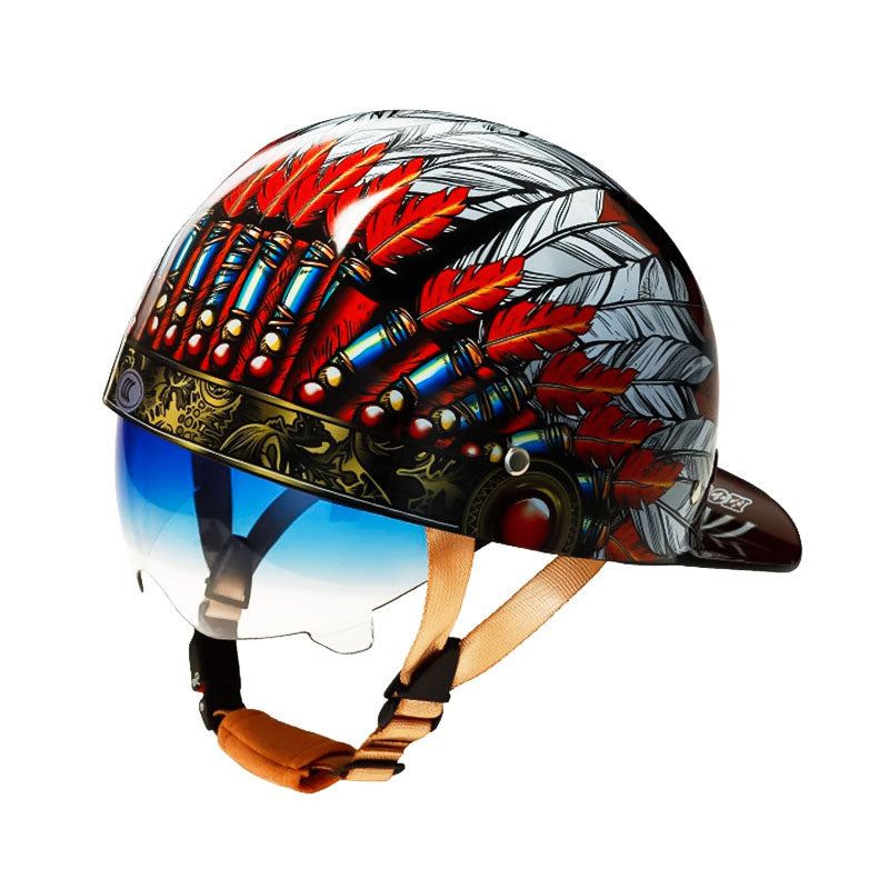 Classic Baseball Style DOT Approved Motorcycle Helmet For Riders
