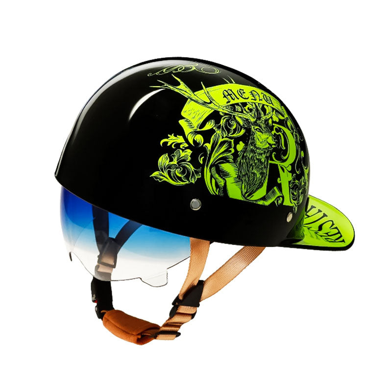 Classic Baseball Style DOT Approved Motorcycle Helmet For Riders