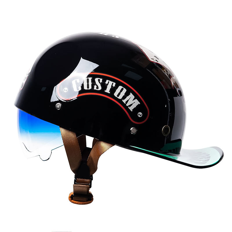 Classic Baseball Style DOT Approved Motorcycle Helmet For Riders