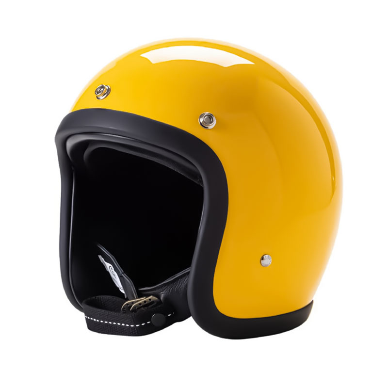 Casco Moto Vintage con Design a Basso Profilo Certificato DOT ed ECE