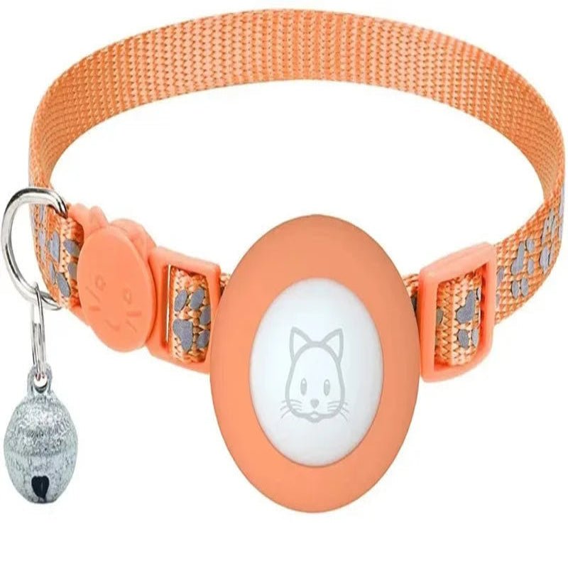 Velvetail Softcub Reflective Cat Collar With Airtag Holder And Bell