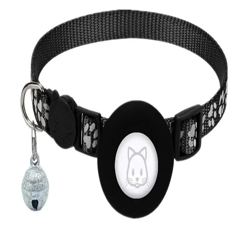 Velvetail Softcub Reflective Cat Collar With Airtag Holder And Bell