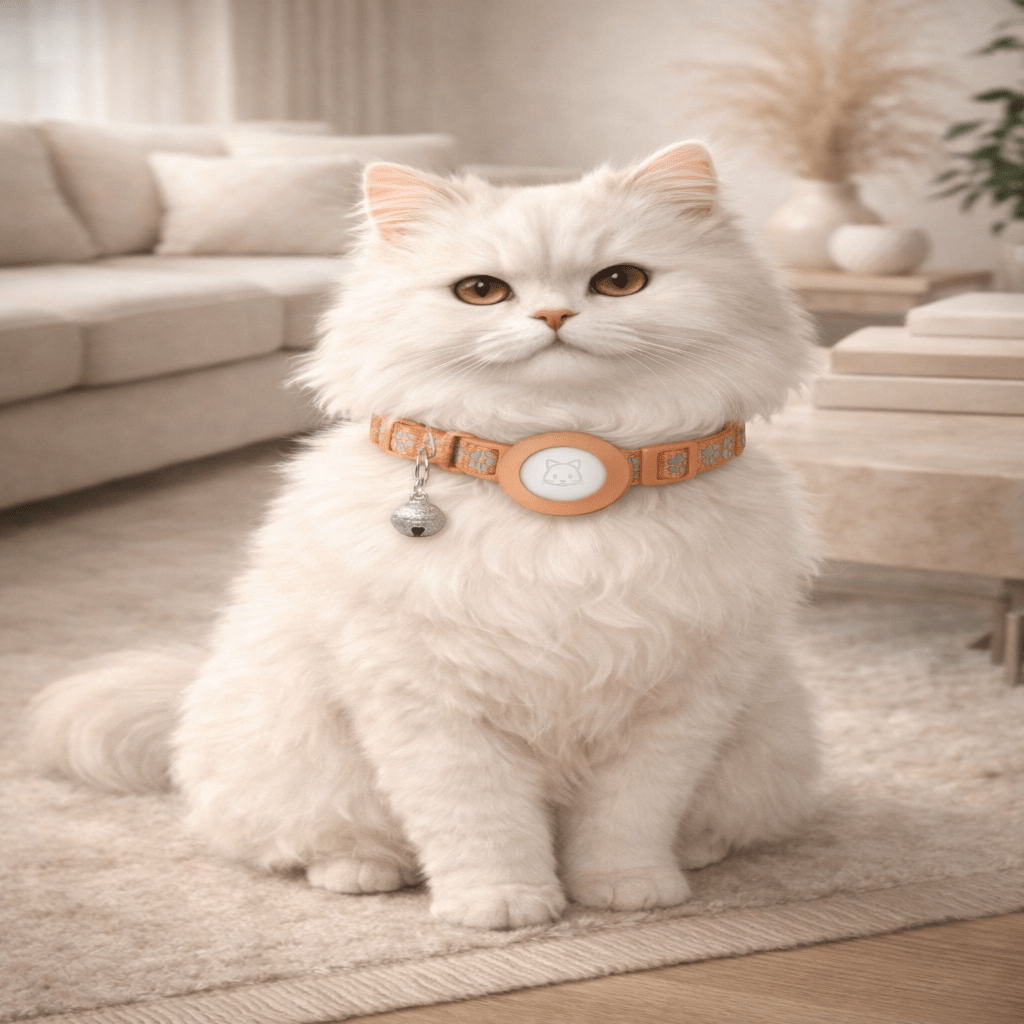 Velvetail Softcub Reflective Cat Collar With Airtag Holder And Bell