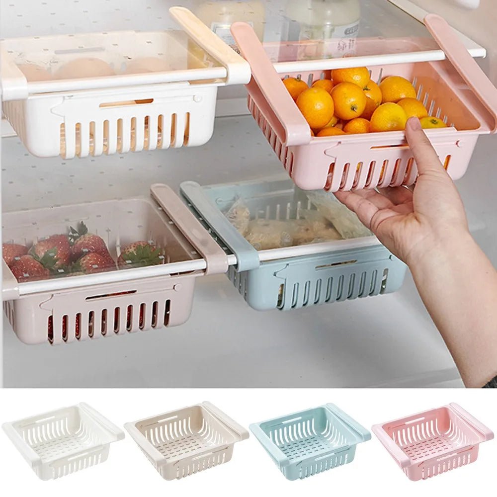 VENTIDRAW Expandable Under Shelf Refrigerator Drawer For Kitchen Storage