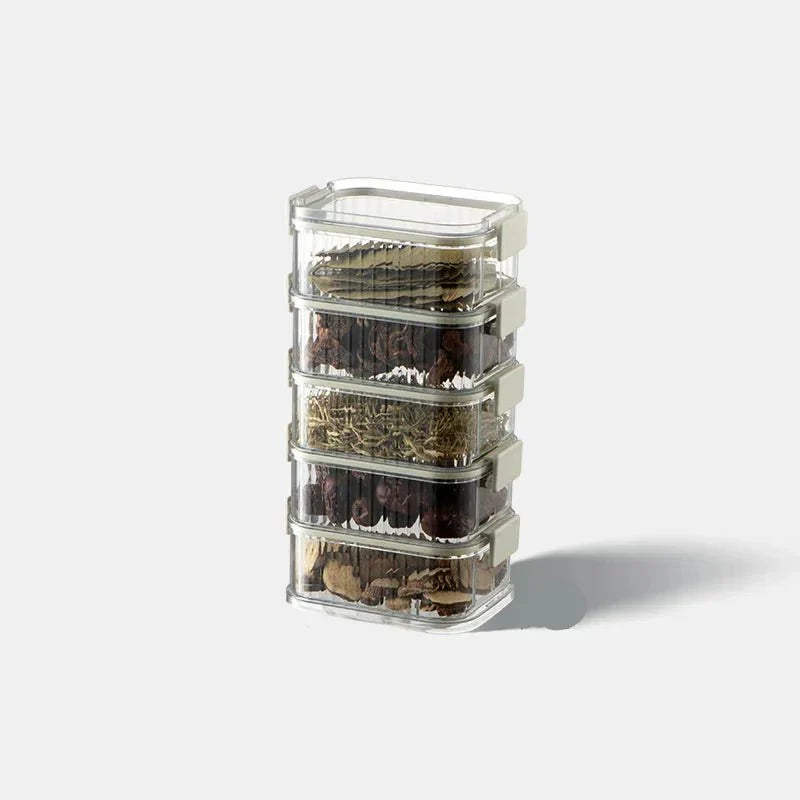VERTISPICE Multi-Layer Stackable Spice Jars For Fresh Organized Kitchen Storage