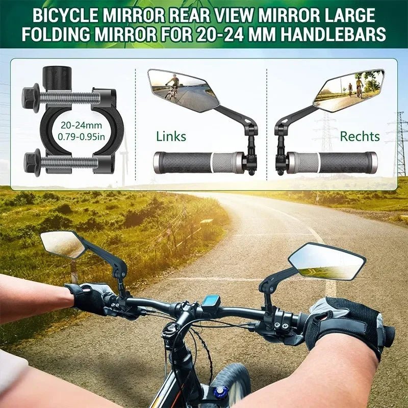 VIEWMAX CYCLEX Adjustable Mirror For Bikes With Broad Rear View