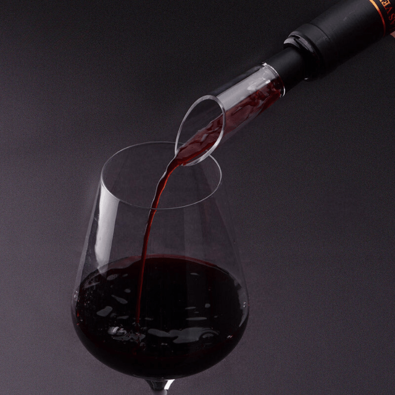 Vinolux 4-In-1 Electric Opener For Wine With Aerator Corkscrew Vacuum Stopper Foil Cutter