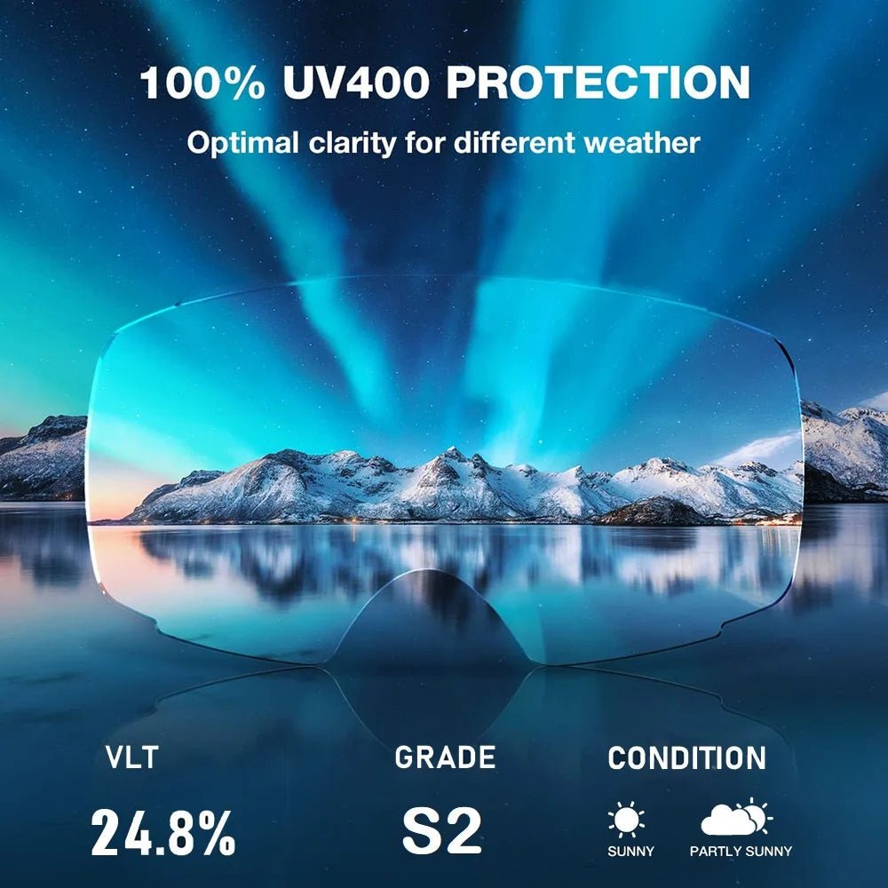 Vistaswitch Goggles For Skiing With Interchangeable Lenses And UV400 Anti Fog