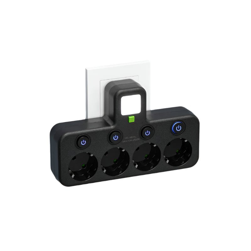 VOLTARA USB Charging Four-Outlet Extension With Safety Lock