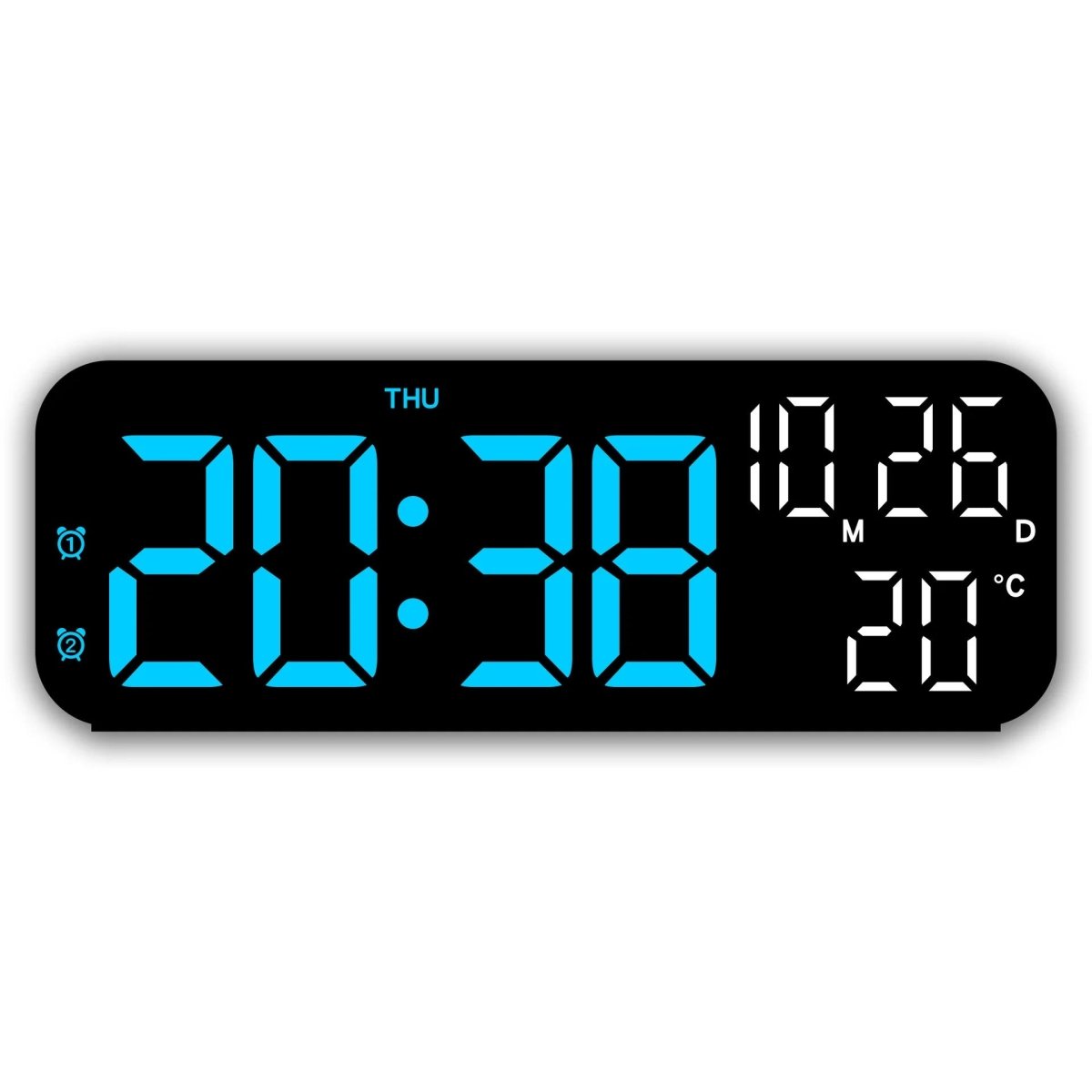 VOXSYNC Alarm Clock With LED Display And Temperature Readout And Voice Activation