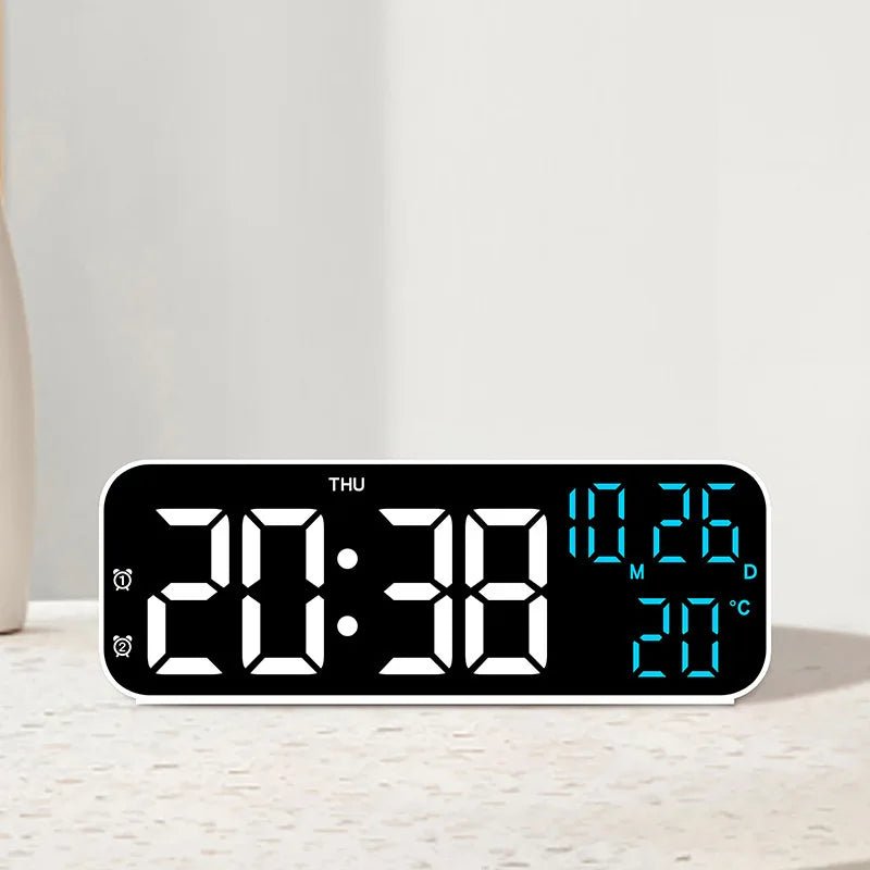 VOXSYNC Alarm Clock With LED Display And Temperature Readout And Voice Activation