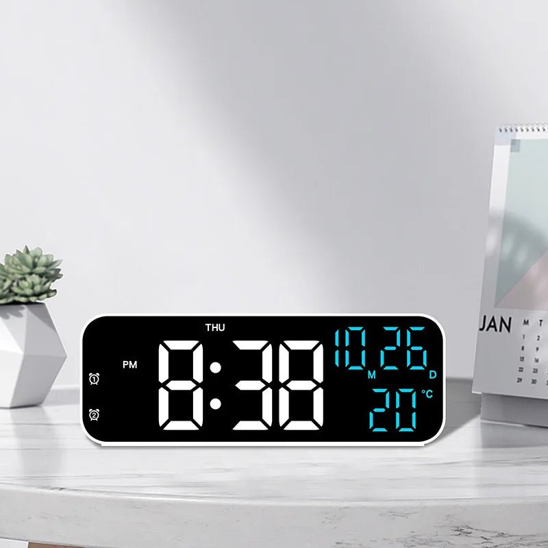 VOXSYNC Alarm Clock With LED Display And Temperature Readout And Voice Activation