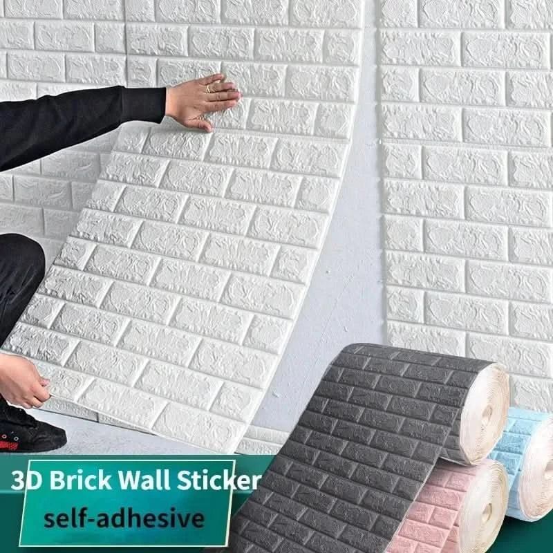 WALLFORM 3D Foam Brick Pattern Wall Covering For Interiors