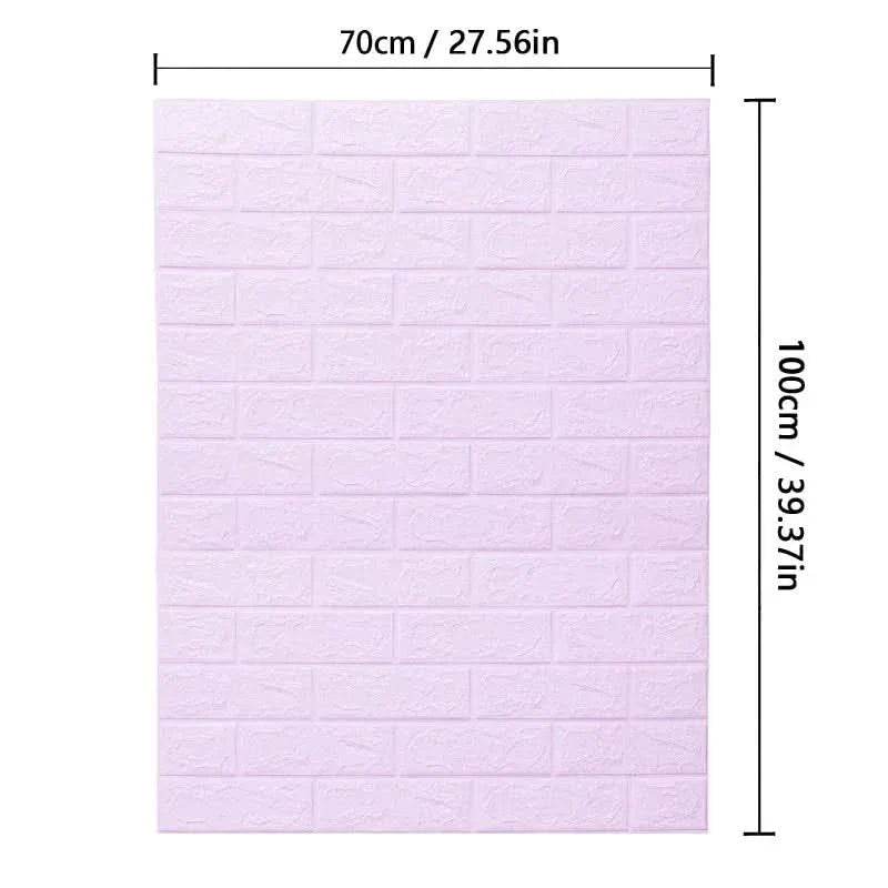 WALLFORM 3D Foam Brick Pattern Wall Covering For Interiors