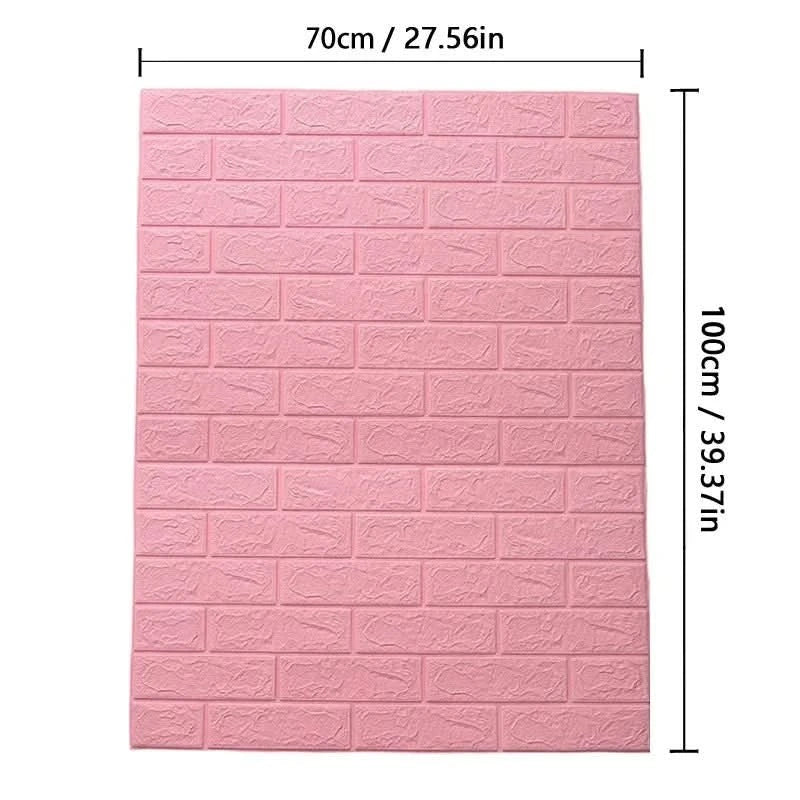 WALLFORM 3D Foam Brick Pattern Wall Covering For Interiors
